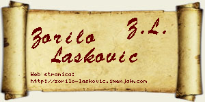 Zorilo Lasković vizit kartica